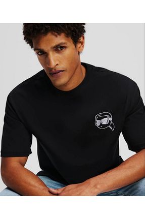 تیشرت مشکی زنانه Relaxed Karl Lagerfeld - کد 928878401
