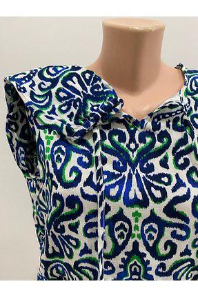 بلوز سفید زنانه طرح دار sevdalı - کد 928880757