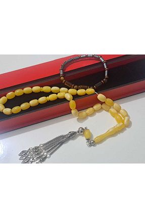 تسبیح زرد کهربا Ebruli Sanat Tasarım - کد 928884897