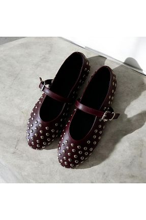 بابت زرشکی زنانه چرم مصنوعی runa shoes - کد 928896301