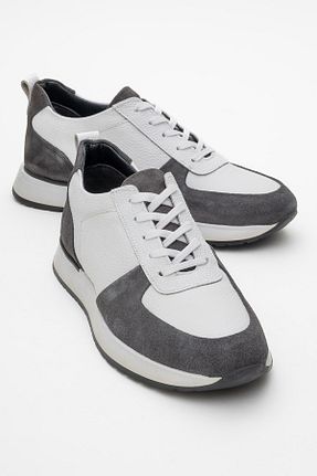 کفش اسنیکر سفید مردانه چرم اصل maximoda - کد 928892445