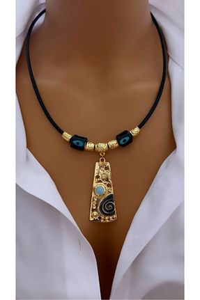 گردنبند جواهر طلائی زنانه روکش طلا Nevaa Still - کد 898849116