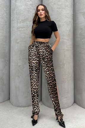 شلوار رنگی زنانه Keten Görünümlü Lesa Wear - کد 898280214