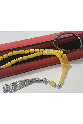 تسبیح زرد کهربا Ebruli Sanat Tasarım - کد 928896909
