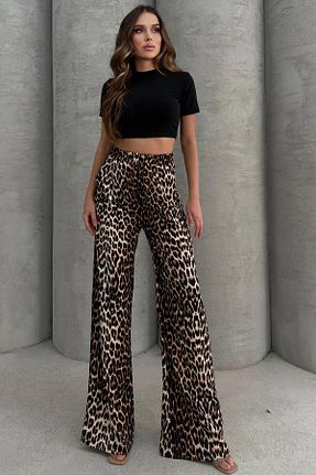 شلوار رنگی زنانه Keten Görünümlü Lesa Wear - کد 898280693
