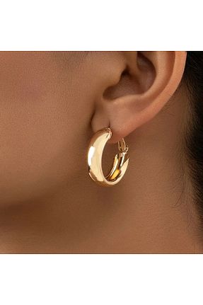 گوشواره جواهر زرد حلقه SUENOR - کد 928901331