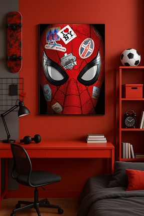 تابلو رنگی کنواس Lux poster house - کد 928905817
