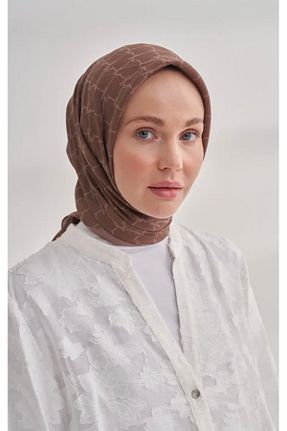 روسری قهوه ای پلی استر MODA - کد 928907761