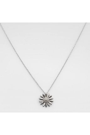 گردنبند نقره طوسی زنانه 925 عیار CLOVERS - کد 928904193