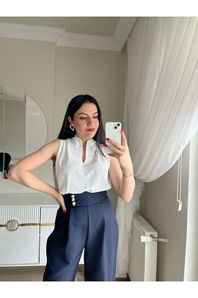 بلوز نباتی زنانه ساده olina boutique - کد 928907000
