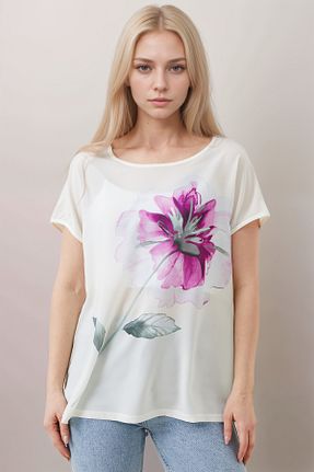 تیشرت بنفش زنانه رگولار Caddebostan Moda - کد 928916925