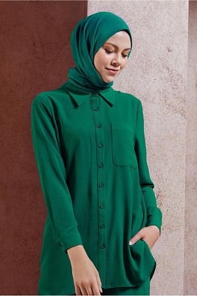 شال سبز زنانه پلی استر Alvina - کد 855461575