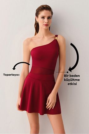 مایو زرشکی زنانه رگولار Suwen - کد 920751386