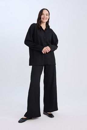 شلوار مشکی زنانه مخلوط پلی استر Defacto - کد 865906175