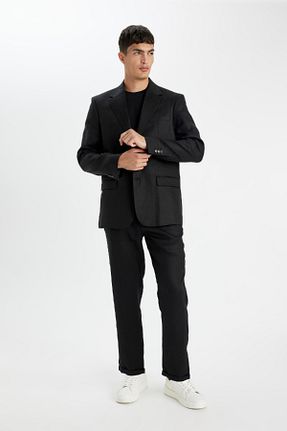 شلوار مشکی مردانه کتان Defacto - کد 835777548