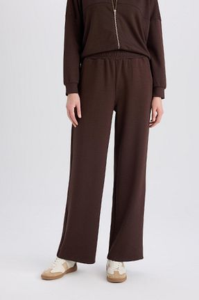 شلوار کرمگن قهوه ای زنانه الاستین Defacto - کد 889860748