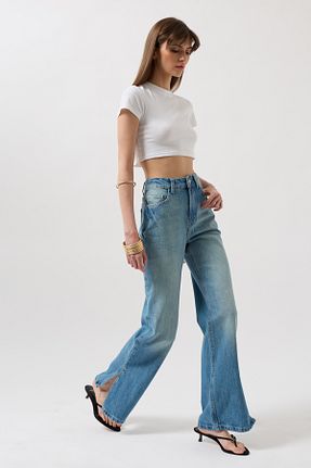 شلوار جین آبی زنانه پاچه لوله تفنگی Black Fashion - کد 929179283