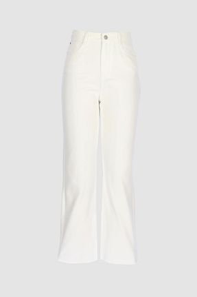 شلوار جین سفید زنانه پاچه ساده CROSS JEANS - کد 928940579