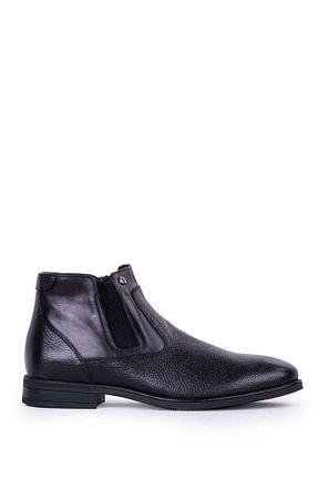 بوت / نیم بوت قهوه ای مردانه چرم خالص Pierre Cardin - کد 857600215