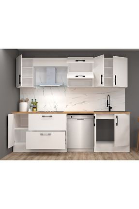کابینت های آماده آشپزخانه سفید Suntalam MOBİLİQUE - کد 928944488