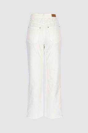 شلوار جین سفید زنانه پاچه ساده CROSS JEANS - کد 928940579