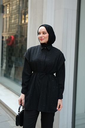 پیراهن حجاب مشکی زنانه رگولار LOCCO - کد 928947278