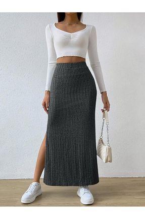 دامن طوسی زنانه پنبه ای bemmoda - کد 928954291