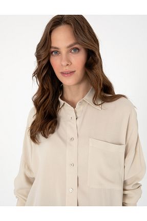 پیراهن نباتی زنانه اورسایز Pierre Cardin - کد 928944875