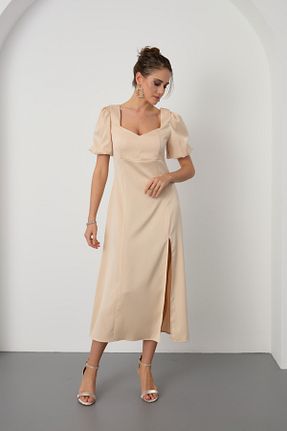 لباس بژ زنانه بافتنی Lafaba - کد 928953448