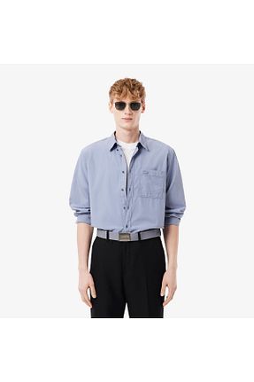 کمربند آبی مردانه پلی استر Lacoste - کد 928960547