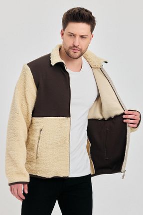 کت بژ مردانه اورسایز DAMGA JEANS - کد 929181676