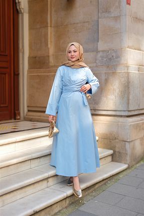 لباس آبی زنانه بافتنی LOCCO - کد 928962479