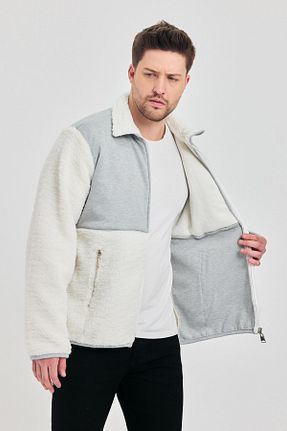 کت سفید مردانه اورسایز DAMGA JEANS - کد 929181694