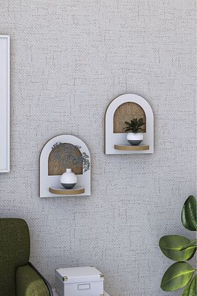قفسه دیواری سفید 12 cm AYKOL MOBİLYA - کد 928960665