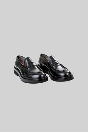 کفش لوفر مشکی مردانه Santoni - کد 929180877