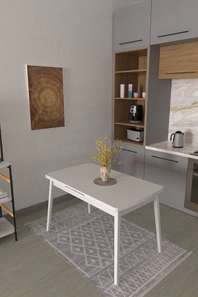 میز آشپزخانه سفید MDF VİLİNZE - کد 768191618