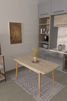 میز آشپزخانه سفید MDF VİLİNZE - کد 885952452