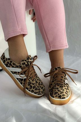 کفش اسنیکر زرد زنانه بند دار Shoebutik - کد 929004952