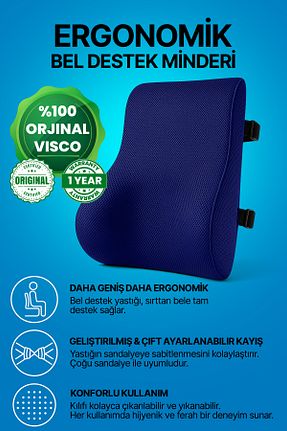 بالش سرمه ای پنبه پلی استر Viscomina - کد 929677939