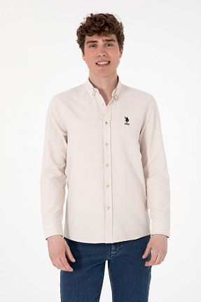 پیراهن مشکی مردانه یقه پیراهنی U.S. Polo Assn. - کد 929004763
