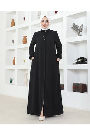 کلاه و ابایا مشکی زنانه رگولار Nevayla Moda - کد 928985655