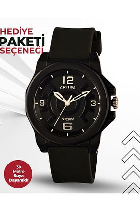 ساعت مچی مشکی بچه گانه 36-40 میلی متر captiva - کد 673912132