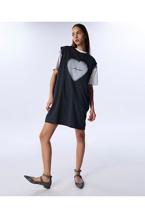 لباس طوسی زنانه بافتنی Twist - کد 929001673