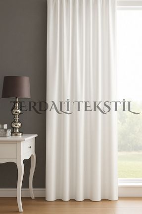 پرده زمینه سفید پلی استر ZERDALİTEKSTİL - کد 863752518
