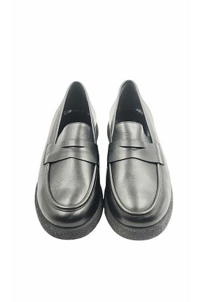 کفش کژوال مشکی زنانه چرم خالص Escarpinshoes - کد 924215432