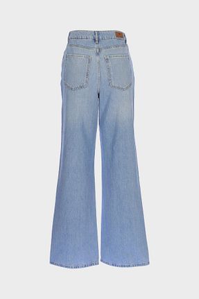شلوار جین آبی زنانه پاچه پهن CROSS JEANS - کد 929022936
