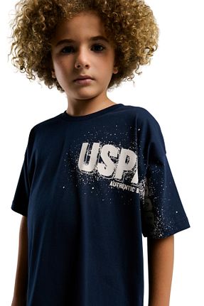 ست بالاتنه و پائین تنه سرمه ای بچه گانه بافت U.S. Polo Assn. - کد 929198291