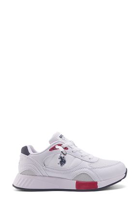 کفش اسنیکر سفید بچه گانه بند دار U.S. Polo Assn. - کد 827940016