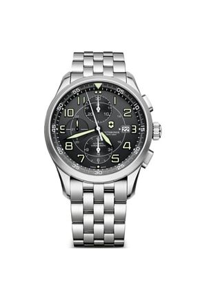 ساعت مچی طوسی مردانه استل (فولاد) VICTORINOX - کد 6702570