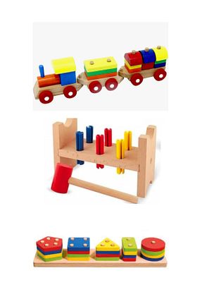 اسباب بازی چوبی رنگی 18 Toy Oyuncak Okul Öncesi - کد 320952748